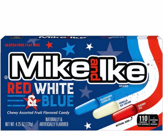 Mike and ike Red white and blue